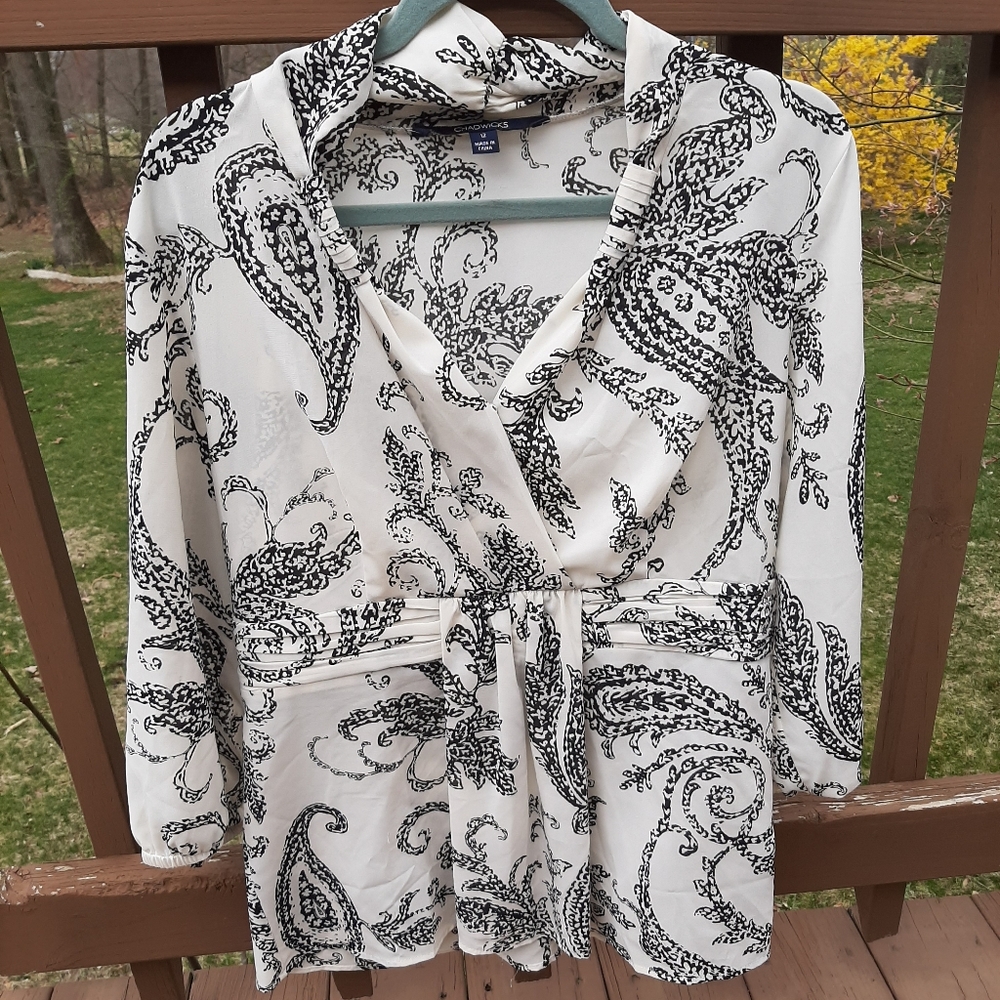 $5 DEAL Chadwicks Paisley Print Blouse
